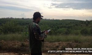 Pencegahan Kebakaran Hutan di SPTN Wilayah II Baserah, Tim Patroli Pantau Bekas Bukaan Hutan