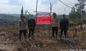 Pengecekan dan Pemadaman Lahan Terbakar di Resor Air Sawan/Lancang Kuning